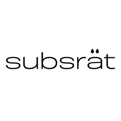 The word "subsrät" is written in lowercase black letters on a white background, with two dots above the letter "a" resembling an umlaut.